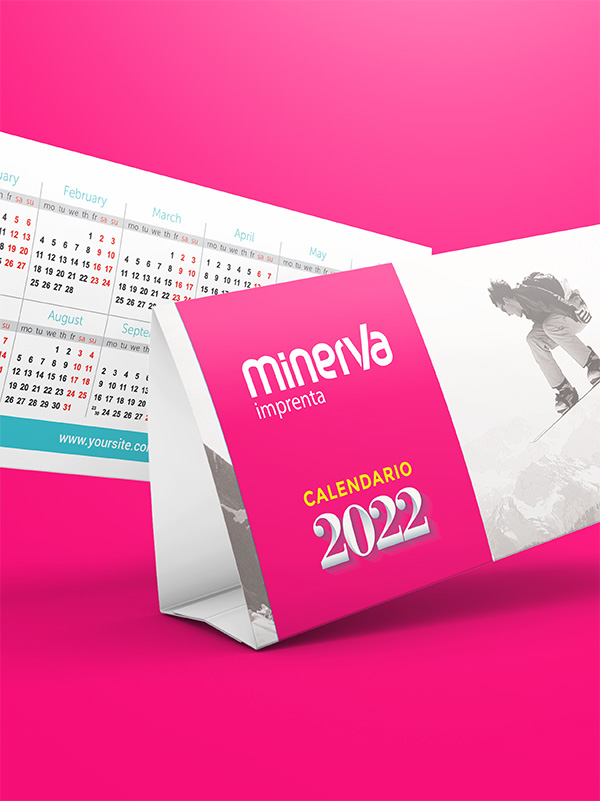 Calendarios de mesa trípode para empresas - Imagen 2