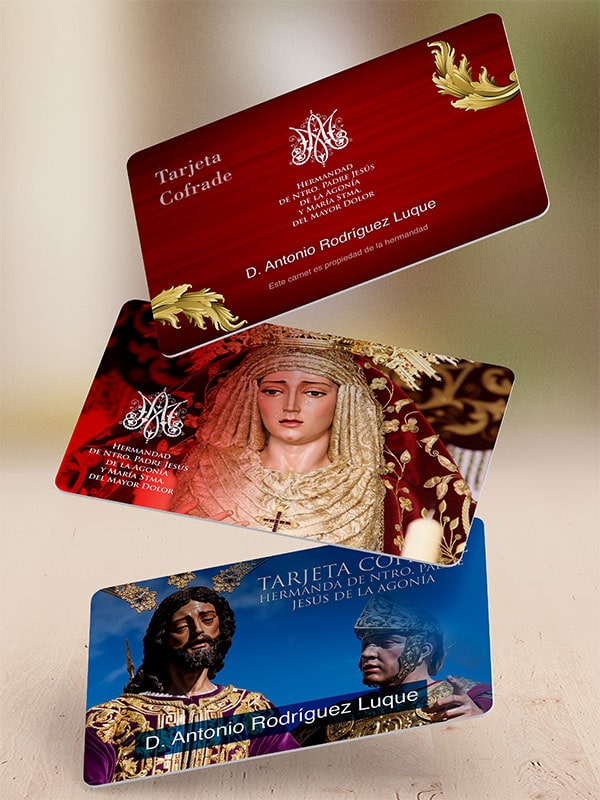Carnet Cofrades plástico